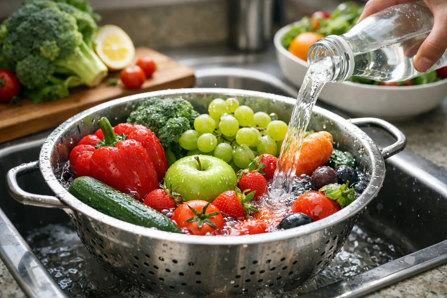 Le meilleur produit pour laver les fruits et éliminer les pesticides